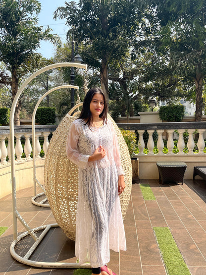 Chikankari Georgette Anarkali